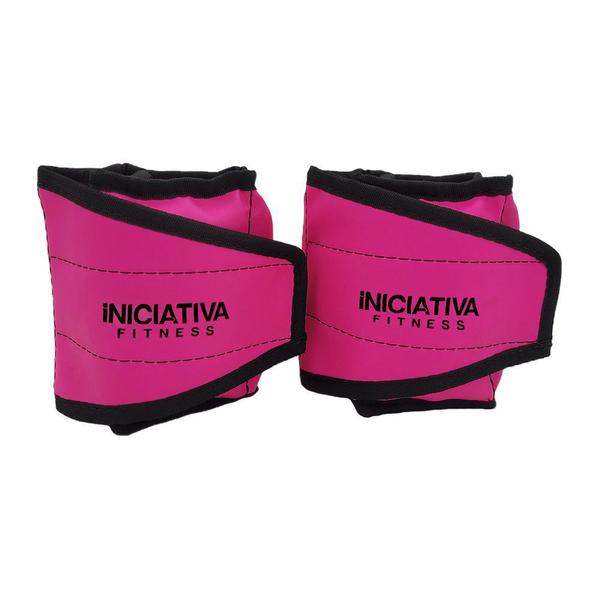 Imagem de Caneleira de peso 10kg rosa neon - par  iniciativa fitness