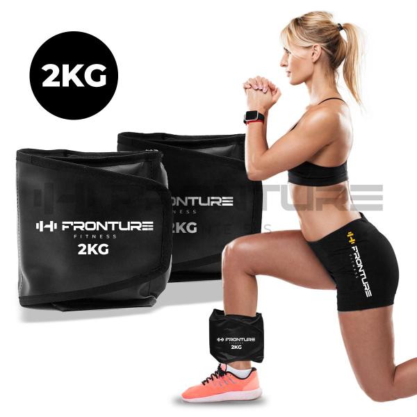Caneleira de Peso 2KG PAR Tornozeleira Profissional Academia Musculaçao Ginastica Exercicios Treino em Casa - FRONTURE FITNESS Imagem de Caneleira de Peso 2KG PAR Tornozeleira Profissional Academia Musculaçao Ginastica Exercicios Treino em Casa
