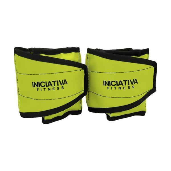 Imagem de Caneleira de peso 6kg amarelo neon - par  iniciativa fitness