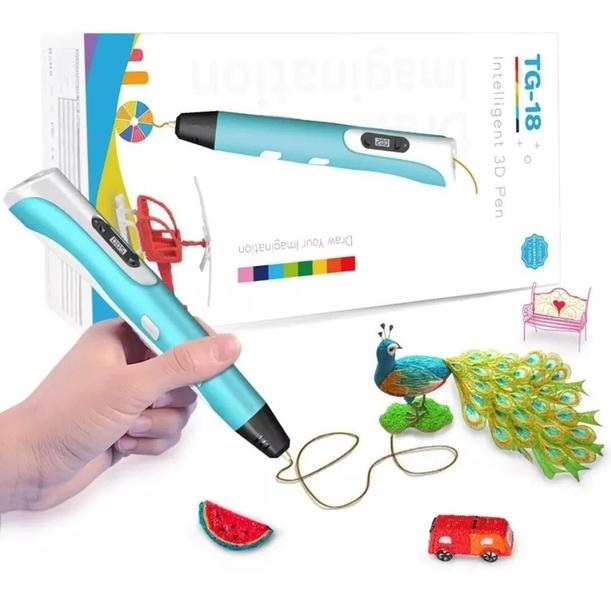 Imagem de Caneta 3D Impressora Kids Brinquedo Educativo Com Refil