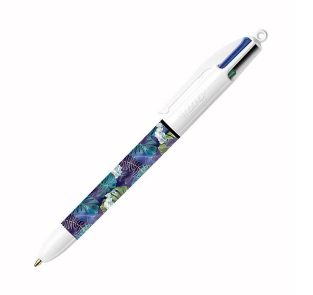 Imagem de Caneta Bic 4 Cores Botanical Estampada Flora Unidade Sortida