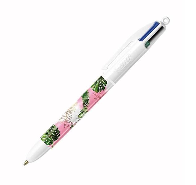 Imagem de Caneta Bic 4 Cores Botanical Estampada Flora Unidade Sortida