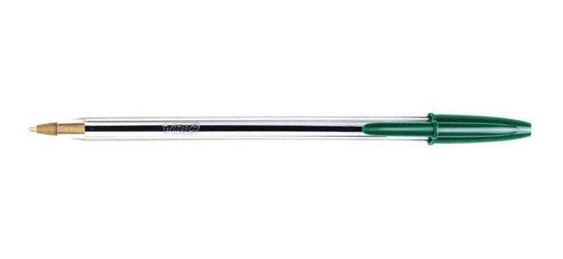 Imagem de Caneta Bic Crista 1.0 Média Verde Kit 5