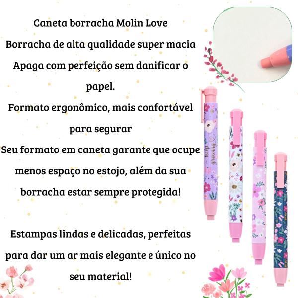 Imagem de Caneta Borracha Love Flowers Delicada Molin