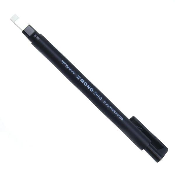 Caneta Borracha Mono Zero Ehkus 2.5mm Preto - Tombow Imagem de Caneta Borracha Mono Zero Ehkus 2.5mm Preto