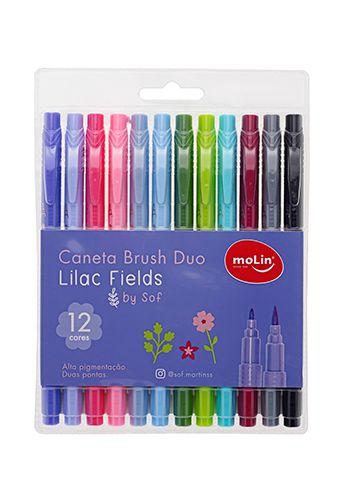 Imagem de Caneta Brush Duo Sof Lilac Fields - Molin