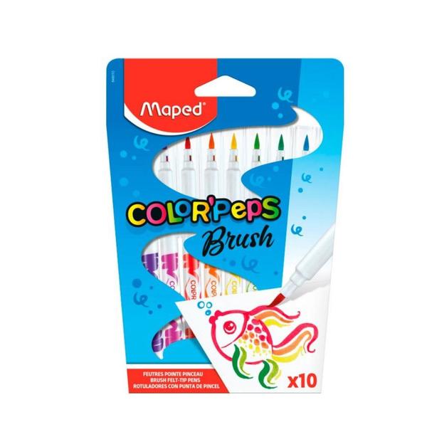 Imagem de Caneta Brush Maped Color Peps 10 Cores