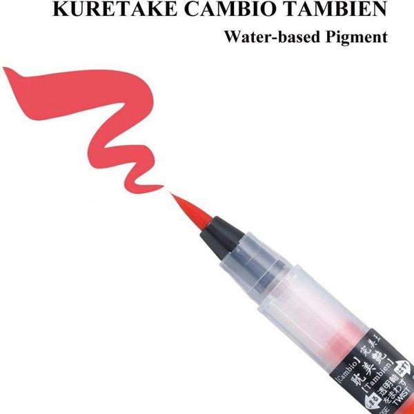 Imagem de Caneta Brush Pen Kuretake Cambio Tambien 33 Cadmium Orange