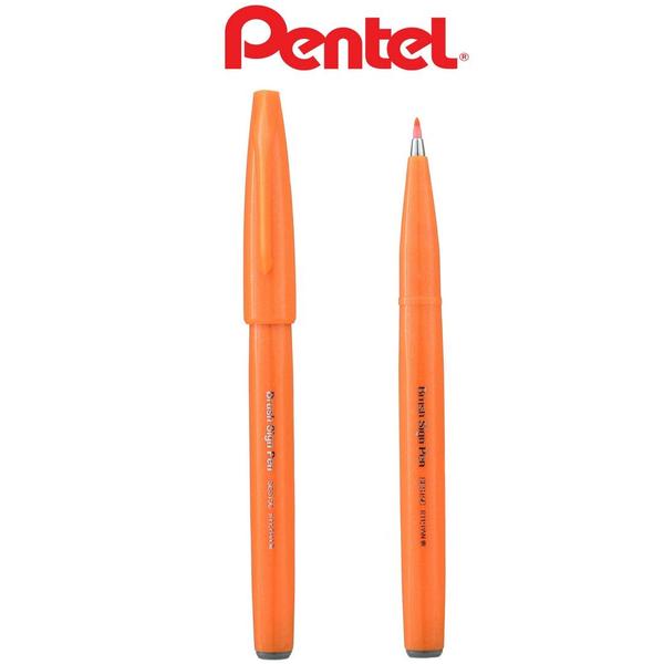 Imagem de Caneta Brush Sign Pen Laranja - Pentel