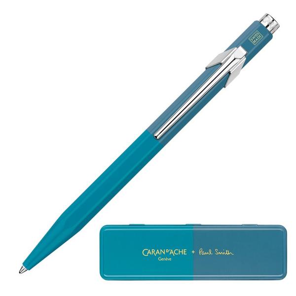 Imagem de Caneta Caran d'Ache 849 Paul Smith Cyan/Steel