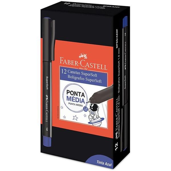 Imagem de Caneta com ponta porosa supersoft pen 1.0mm azul faber-castell