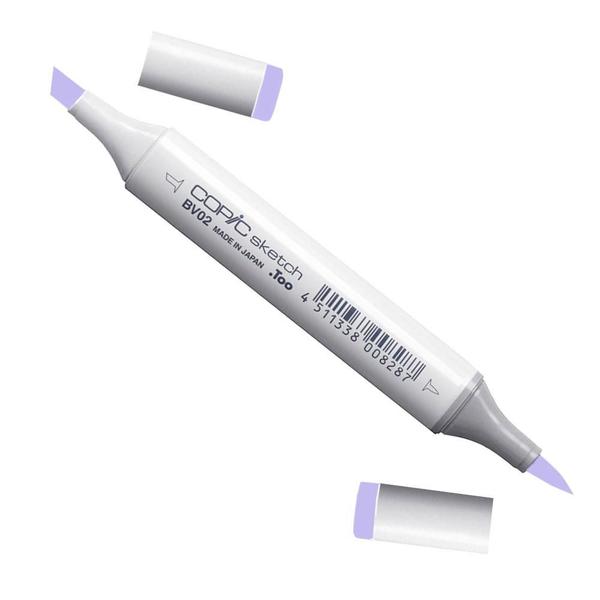 Caneta Copic Marcador Sketch Ponta Dupla Prune BV02 Imagem de Caneta Copic Marcador Sketch Ponta Dupla Prune BV02
