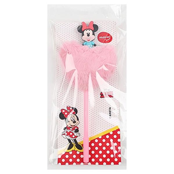 Imagem de Caneta Coração Plush Minnie em pelúcia Disney Molin 0,7 mm