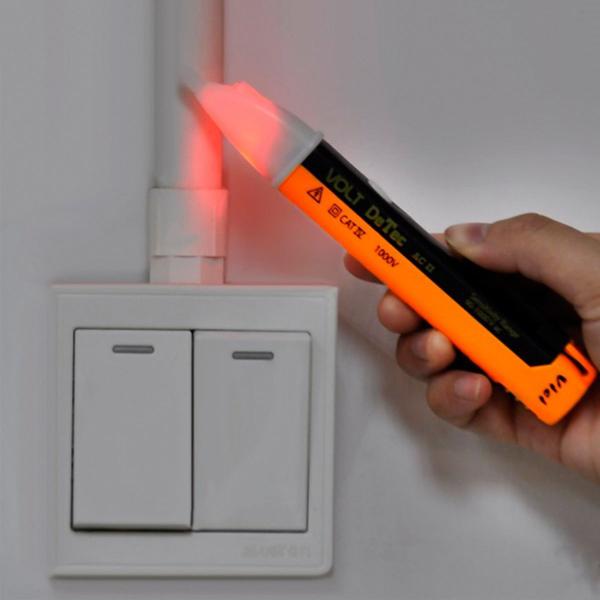 Caneta Detectora de Tensão Corrente Eletrica C/ Sonoro - Exbom Imagem de Caneta Detectora de Tensão Corrente Eletrica C/ Sonoro