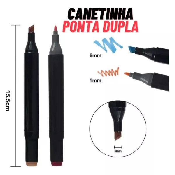 Imagem de Caneta dual touch com 80 cores ref c60083