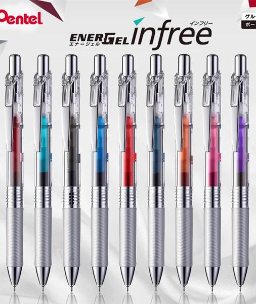 Imagem de Caneta Energel Infree 0.5mm - Retrátil Pentel Exterior Cinza