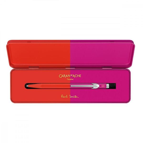 Imagem de Caneta Esfero Caran D Ache Paul Smith Warmred Melrosepink