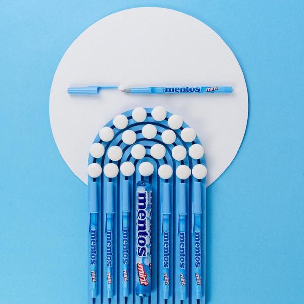 Imagem de Caneta Esferográfica 07 POP MENTOS AZUL - BL/2 - AZ - Schneider