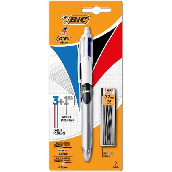 Imagem de Caneta Esferografica BIC 4 Cor+lap+graf 0.7MM