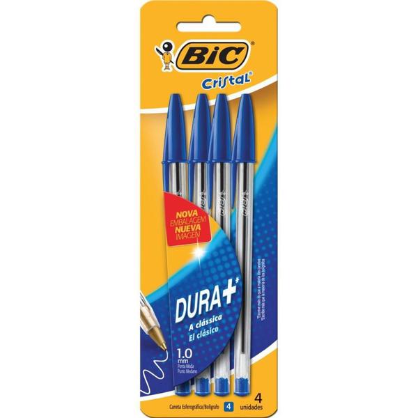 Imagem de Caneta Esferográfica BIC Cristal Dura+ Azul