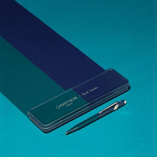 Imagem de Caneta Esferográfica Caran d'Ache 849 Paul Smith Green Navy