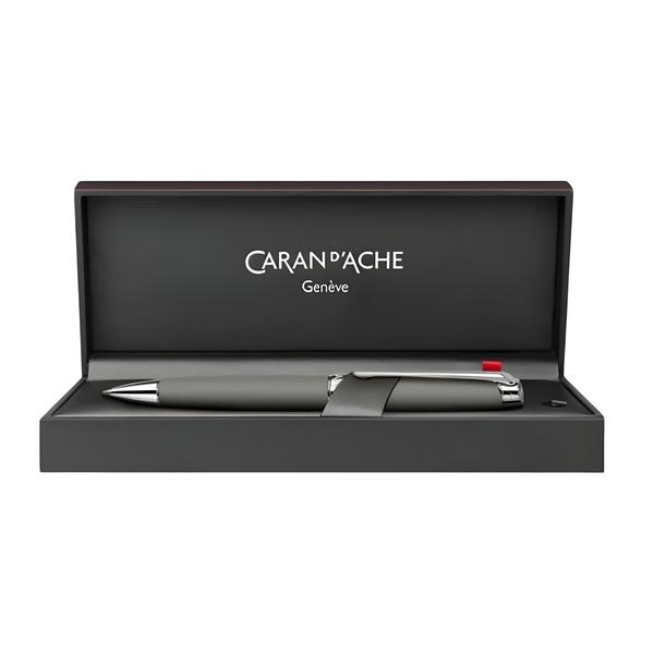 Caneta Esferográfica Caran D'ache Leman Matt Cinza Acabamento Rodio - CARANDACHE OFFICE Imagem de Caneta Esferográfica Caran D'ache Leman Matt Cinza Acabamento Rodio