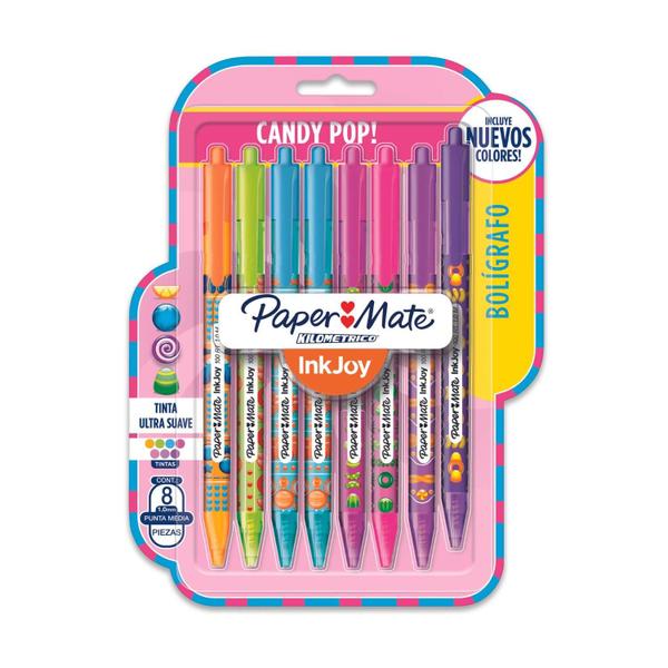 Imagem de Caneta Esferográfica- Paper Mate- Candy Pop Retrátil 8 Cores