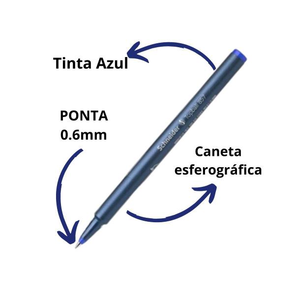 Imagem de Caneta esferográfica schneider topball 857 roller 0,6mm-azul