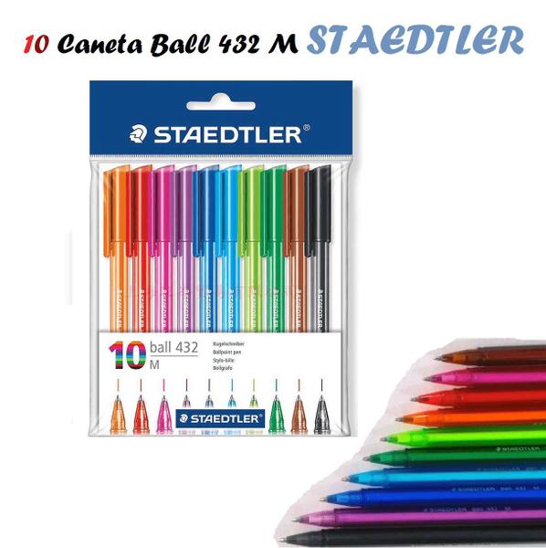 Imagem de Caneta Esferográfica Staedtler Ball 432 Com 10 Cores