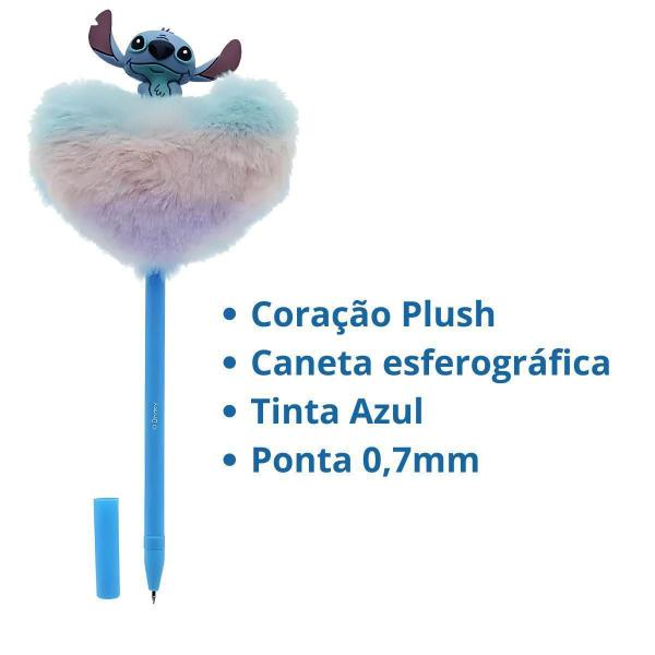 Imagem de Caneta Esferográfica Stitch Coração Plush 0,7Mm ul - Molin