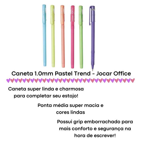 Imagem de Caneta Esferográfica Tons Pastel Ponta Media 1.0mm Trend Jocar Office