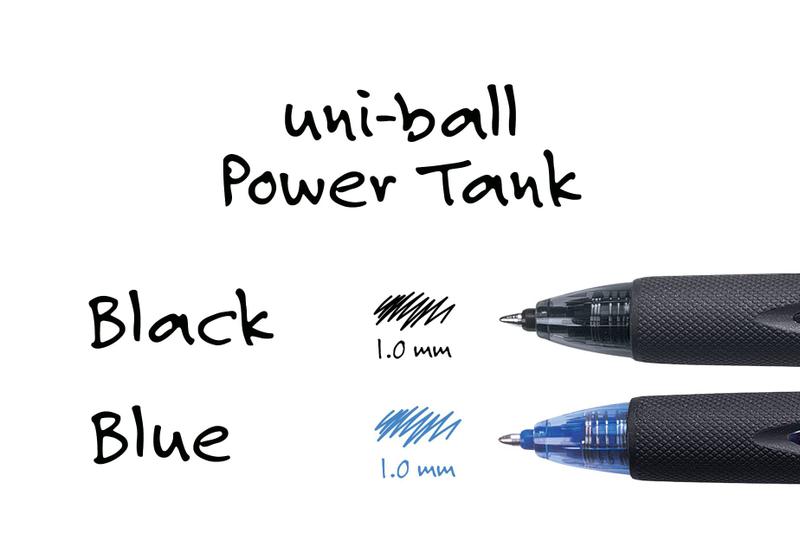 Imagem de Caneta esferográfica Uni-Ball PowerTank RT preta 1,0 mm, pac