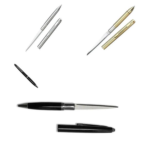 Caneta Faca 2 em 1 Lâmina Oculta Abridor cartas - Caneta