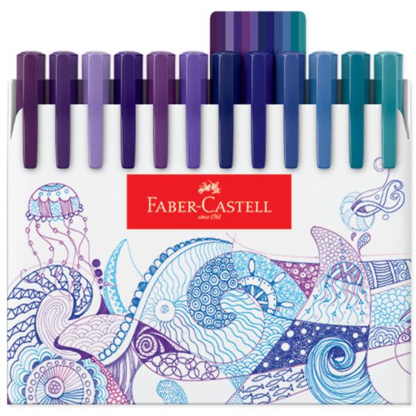 Imagem de Caneta Fine Pen FABER CASTELL Hidrografica 48 Cores 0.4mm