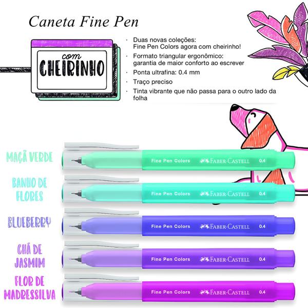 Imagem de Caneta Fine Pen Faber Castell Ponta Fina Contorno Cheirinho