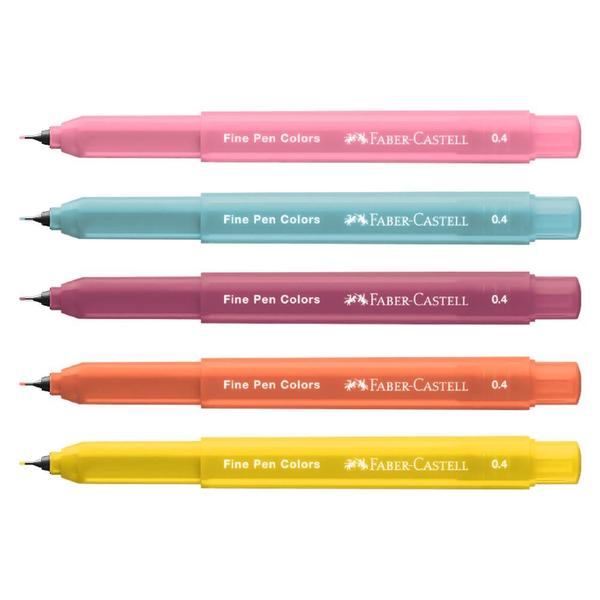 Imagem de Caneta Fine Pen Revigora & Energiza com Cheiro 5 Cores - Faber-Castell