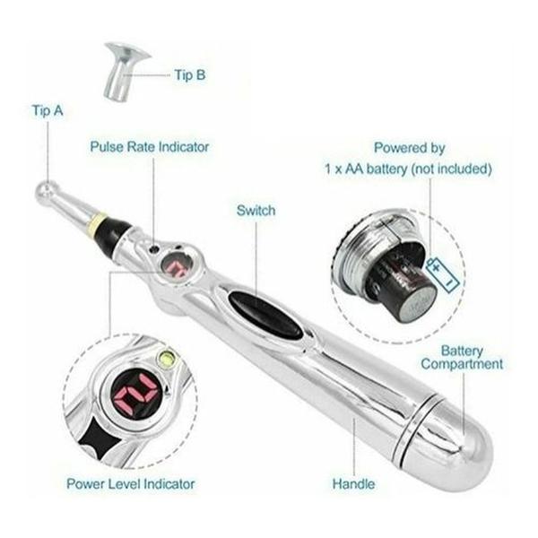 Imagem de Caneta Fisioterapia Acupuntura Massageador Terapia Digital - LH-618 -GLF-209