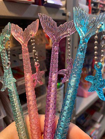Caneta Fofinha Kawaii Colorida Sereia - Tudobempresentes Imagem de Caneta Fofinha Kawaii Colorida Sereia