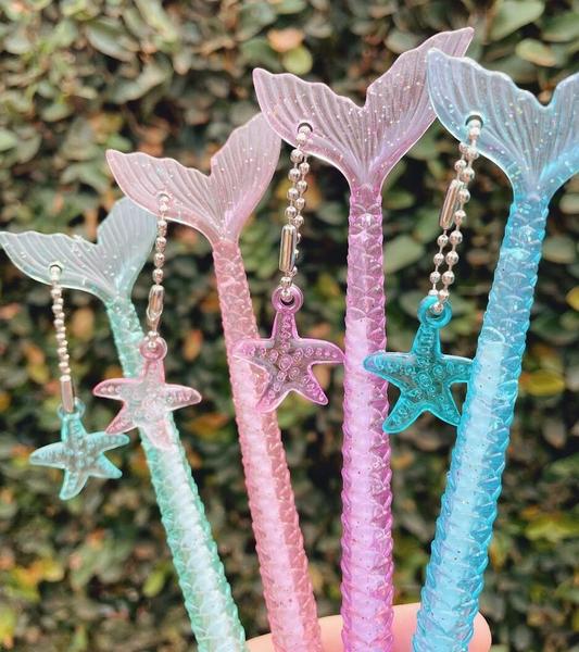 Caneta Fofinha Kawaii Colorida Sereia - Tudobempresentes Imagem de Caneta Fofinha Kawaii Colorida Sereia