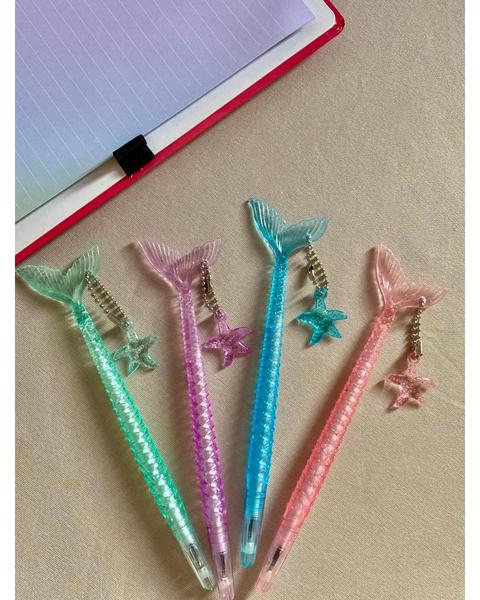 Caneta Fofinha Kawaii Colorida Sereia - Tudobempresentes Imagem de Caneta Fofinha Kawaii Colorida Sereia