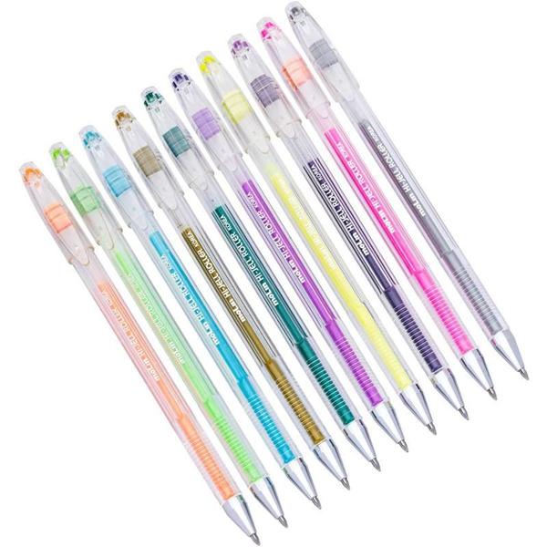 Caneta gel 4metalicas 4neon 2pastel molin Imagem de Caneta gel 4metalicas 4neon 2pastel molin