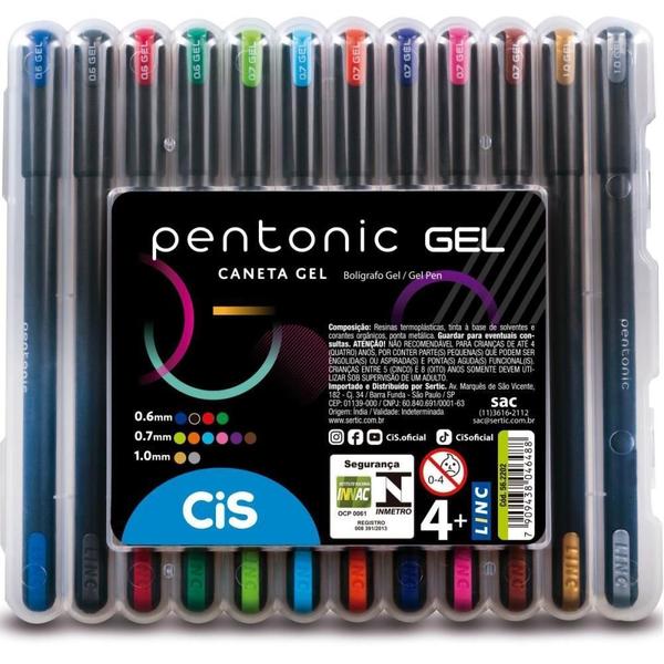 Imagem de Caneta Gel Cis Pentonic 12 Cores