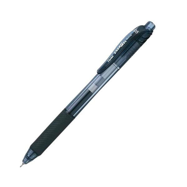 Imagem de Caneta Gel Energel X RT Pentel 0.5mm Retrátil Preto Kit 6 UN