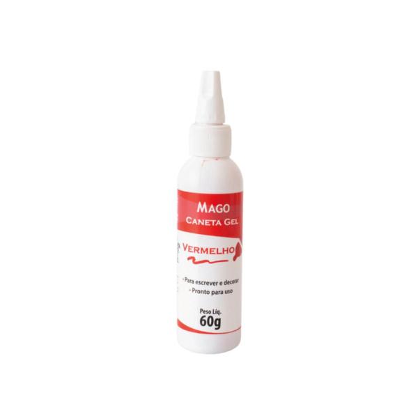 Imagem de Caneta gel p/ decoração vermelho 60g - mago