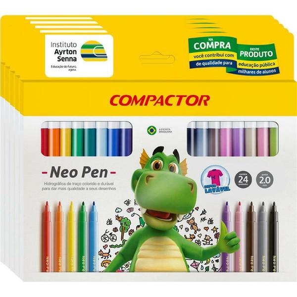 Imagem de Caneta hidrografica Neo-Pen Gigante 24 Cores - Compactor