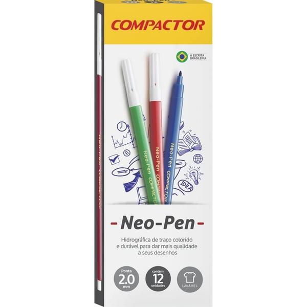 Imagem de Caneta hidrografica neo-pen gigante preta compactor