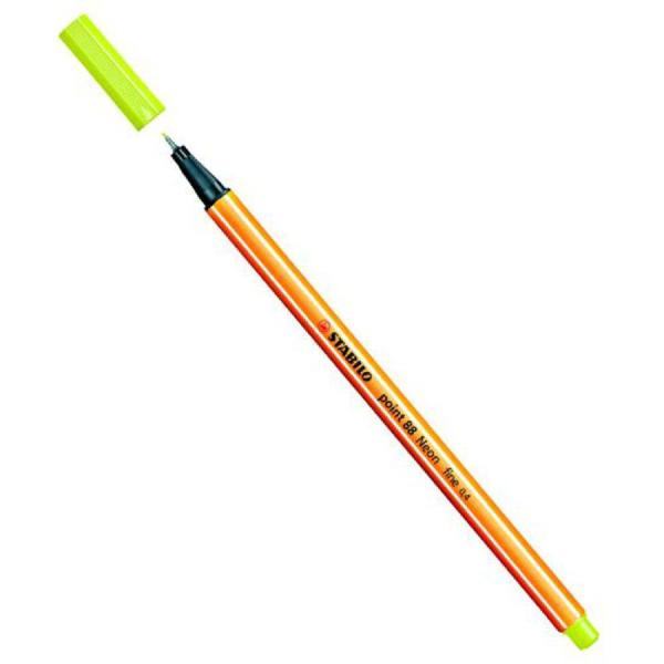 Imagem de Caneta Hidrográfica Point 88/024 0.4mm Amarelo Neon- Stabilo