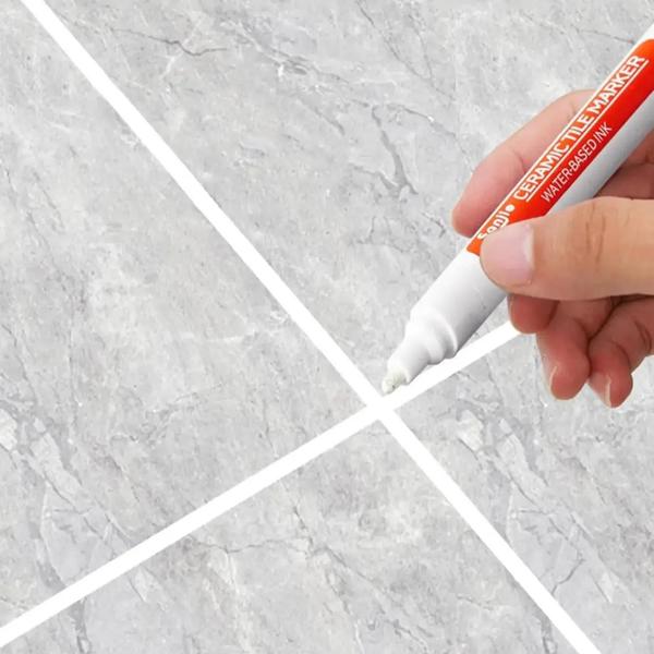 Imagem de Caneta Impermeável Anti-Mofo para Reparo de Azulejos - Ideal para Banheiros