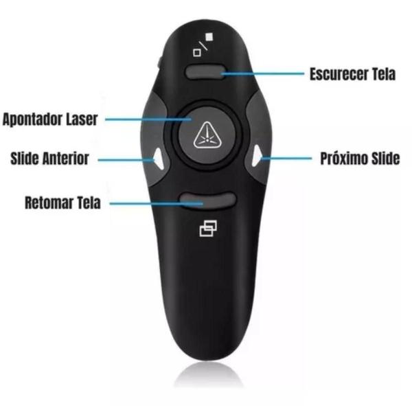 Imagem de Caneta Laser Slide USB Wireless Controle Remoto