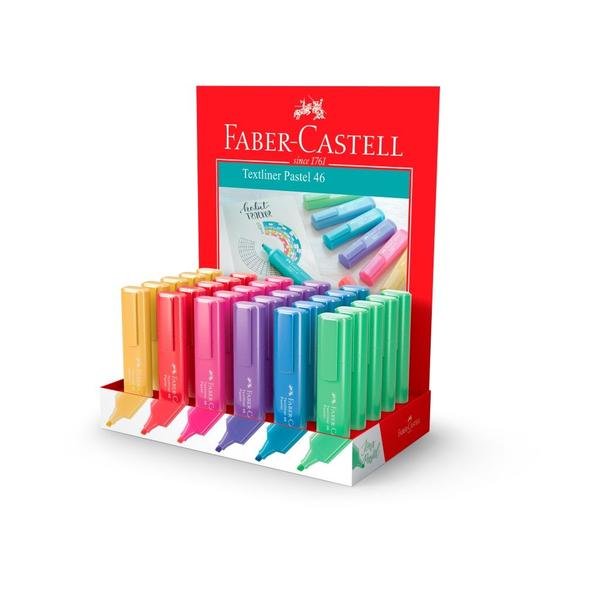 Imagem de Caneta Marca Texto Faber-Castell Textliner Cores Pastel Unidade